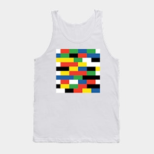 Rainbow Brick Wall Pattern Tank Top